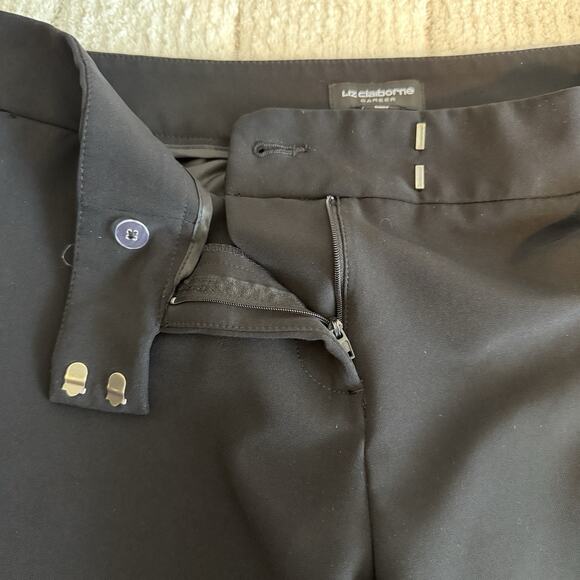 Liz Claiborne Emma Classic Black Ankle Pants Size 12 Staple Office Essential - Picture 7 of 13